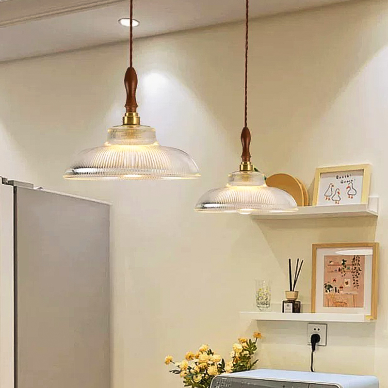Commercial Kitchen Island - DAMIASMIL Cam Ahşap Sanat Kolye Işıkları