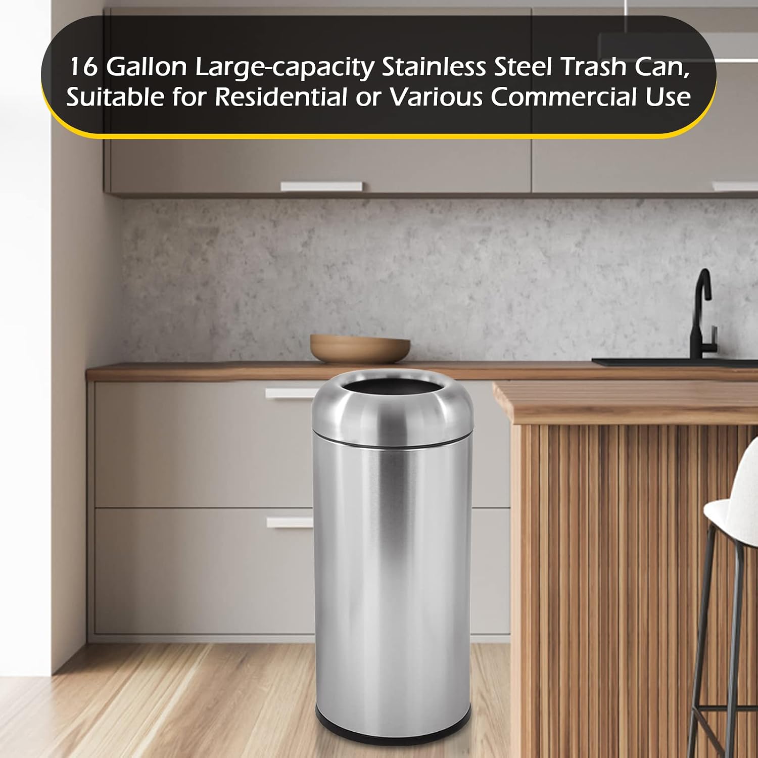 Büyük Paslanmaz Çelik Açık Üst - Commercial Kitchen Garbage Disposal incelemesi ve fiyatı