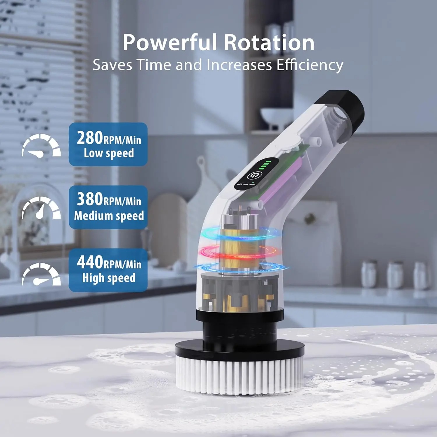 Güçlü Kablosuz Elektrikli Dönd - Commercial Kitchen Cleaning incelemesi ve fiyatı