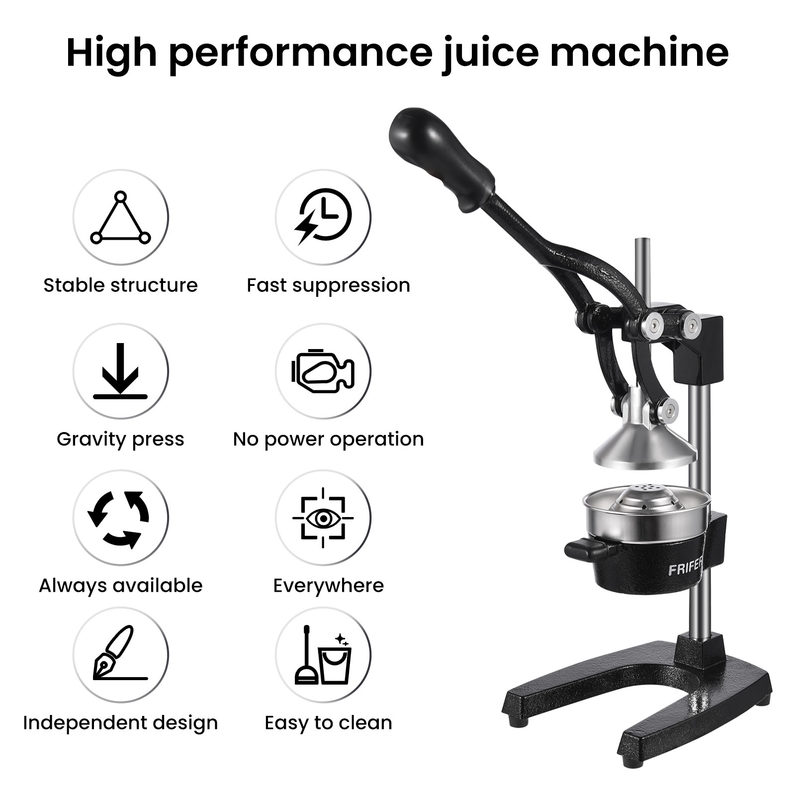 Hafif Paslanmaz Çelik Manuel N - Commercial Kitchen Juicer incelemesi ve fiyatı